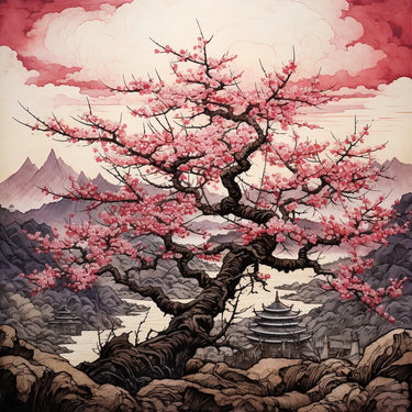 Japanese Cherry Blossom Canvas